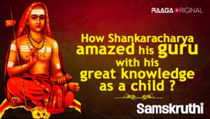 How Shankaracharya amazed his guru with his great knowledge as a child ?