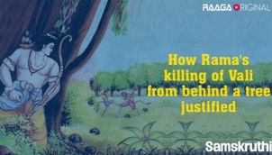 How Rama's killing of Vali from behind a tree justified