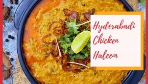 Easy Hyderabadi Chicken Haleem Recipe | Nut-Free Haleem Recipe | Reshedaar Haleem
